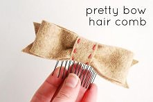 Jak zrobić kokardę na grzebyczku DIY (klik w zdj.)