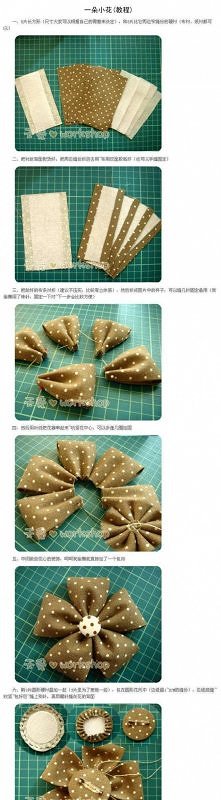 Kwiatek z materiału