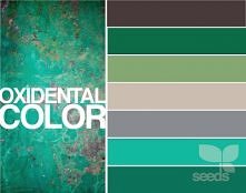 paleta kolorów - zielenie