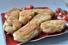 niezwykła rolada ziemniaczana z pieczarkami, zawijana w andruty i obsmazana