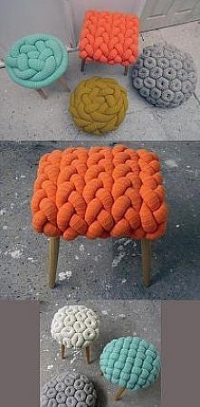 włóczkowe siedziska