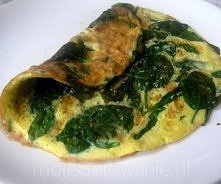 omlet ze szpinakiem