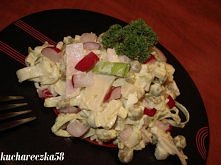 Sałatka z porem i rzodkiewk...