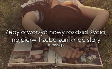 nowy rozdział życia.