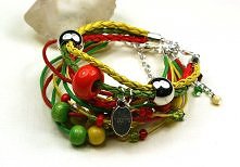 Bransoletka reggae rasta 2 ...