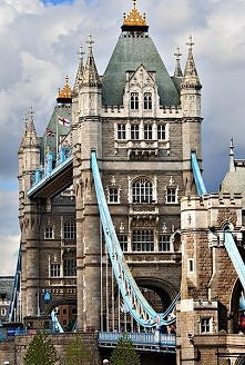 Tower Bridge in London, Eng...