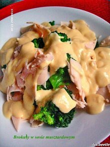 Brokuły w sosie musztardowym