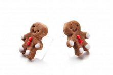 Kolczyki pierniczkowe ludziki