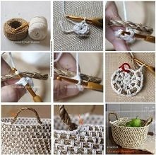 koszyczek na szydelku