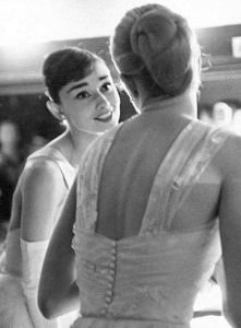 Audrey Hepburn with Grace Kelly