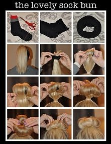 diy, diy projects, diy craft, handmade, diy lovely sock bun
