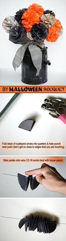diy, diy projects, diy craft, handmade, diy halloween bouquet
