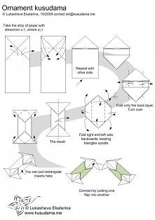 how to, how to fold, origami instructions, paper folding, step by step, tutorial, ornament kusudama