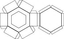 sześciokątny szablon