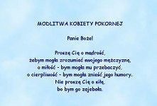 Modlitwa kobiety pokornej :)