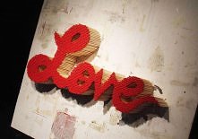 ,,LOVE" z zapałek