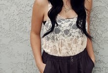 koronkowa luźna bokserka