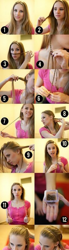 Opaska z warkoczyków