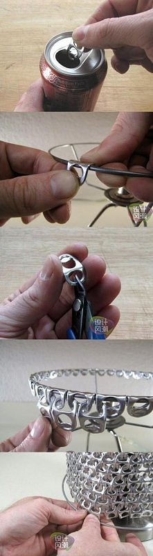 diy, diy projects, diy craft, handmade, diy pop ring lampshade