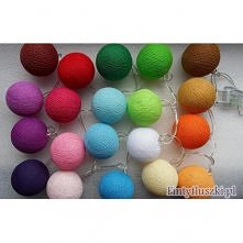 Cała tęcza na jednym łańcuchu Cotton Ball Lights!