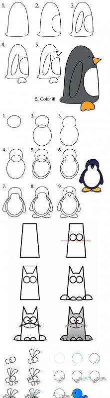 jak narysować zwierzaki