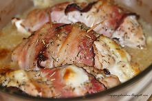 PIERSI KURCZAKA FASZEROWANE MOZARELLĄ I OTULONE BOCZKIEM
4 piersi z kurczaka ...