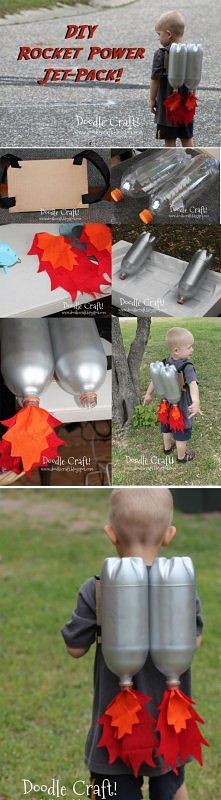     diy plastic bottle rocket power jet-pack
