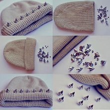 DIY: czapa z ćwiekami