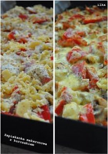 zapiekanka makaronowa z kurczakiem