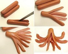     diy octopus hot dog