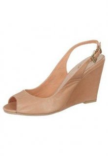 Taupage Sandały na koturnie pomarańczowy - Więcej info po kliku z duże zdjęcie -  Cena: 269 zł. Taupage Sandały na koturnie pomarańczowy Obuwie w Zalando.pl | materiał zewnętrzn...