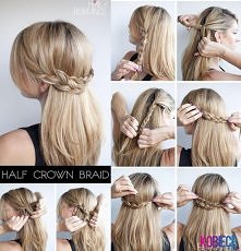 sposób na lekkie upięcie ROZPUSZCZONYCH WŁOSÓW