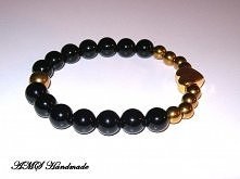 ♥ ♥ ♥

Bransoletka z kul kamieni naturalnych...