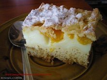 Ciasto z brzoskwiniami i budyniem
