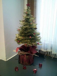 choinka z piórek :)