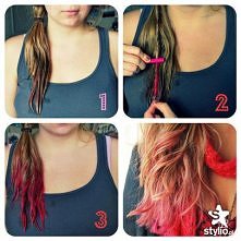 Pomysł na ładne rozprowadzenie koloru dla efektu ombre.