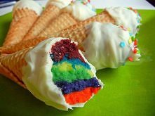 ice cream rainbow cake