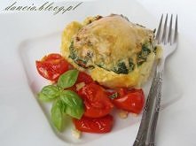 zapiekany szpinak z serkiem ricotta i pomidorami :)