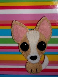 broszka chihuahua- chcesz zobaczyć więcej diy i handmade? znajdź mnie na facebooku- Anayomi