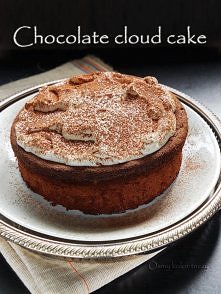 Czekoladowa chmura. Tort bez mąki.