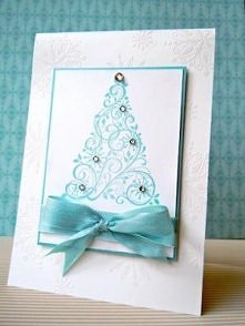 Kartka świąteczna choinka b...