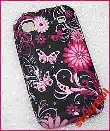 Delikatna, kobieca obudowa w motylki i kwiatki ze Swarovskim