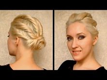 Party hairstyle for prom, wedding for medium long hair Coiffure facile a faire cheveux mi long