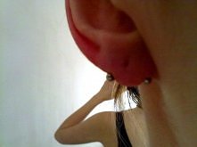 mój autorski kolczyk :)