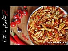 Penne z kurczakiem w pikant...
