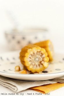 kukurydza gotowana z masłem