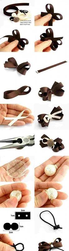 Pomysł na kokardkę - krok po kroku :)