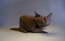 origami animal, origami cat, paper cat