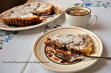 szybkie ciasto z truskawkami i czekoladą