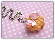 Naszyjnik ciastko - gofr